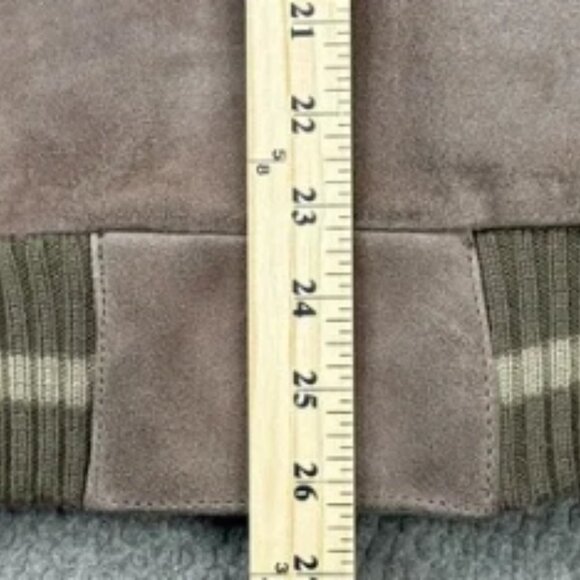 Burdines‎ Florida Vintage Men's Brown Suede Sweater Jacket Size Medium - Picture 5 of 8